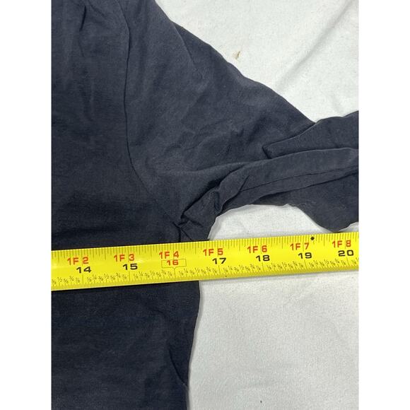 Garnet Hill Women’s dress Small V Neck Empire Waist Black - Picture 8 of 9